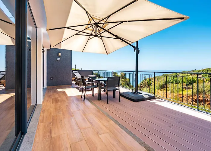 公寓 Casa Branca-b,beautiful Sea View Estreito Da Calheta